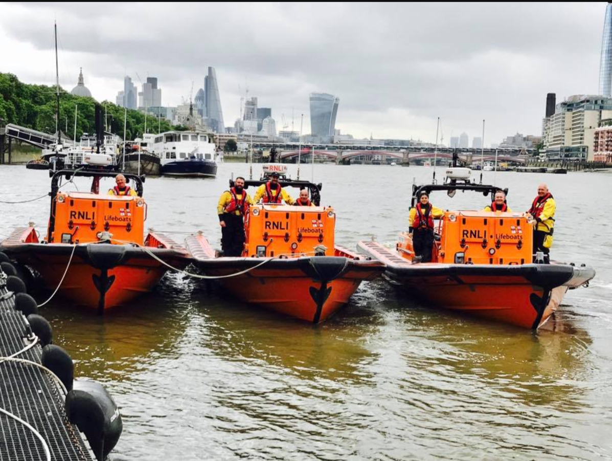 A drunk and disorderly rescued by lifeboat and police